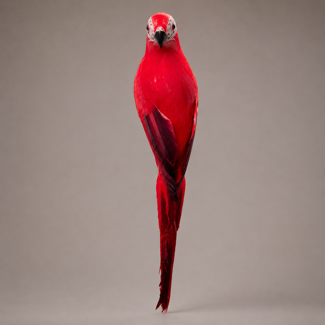Feathered parrot decor detail