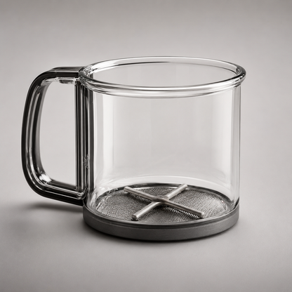 Glass tea infuser mug