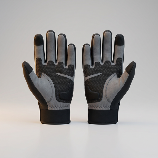 Anti-slip grip gloves front view