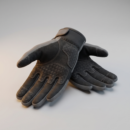Anti-slip grip gloves angled view