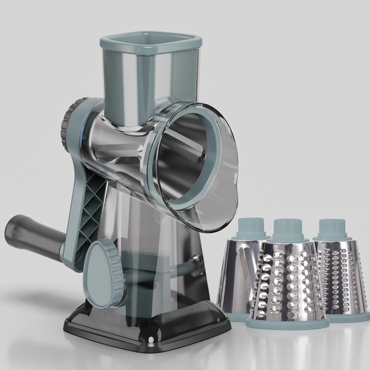 Rotary cheese grater front view