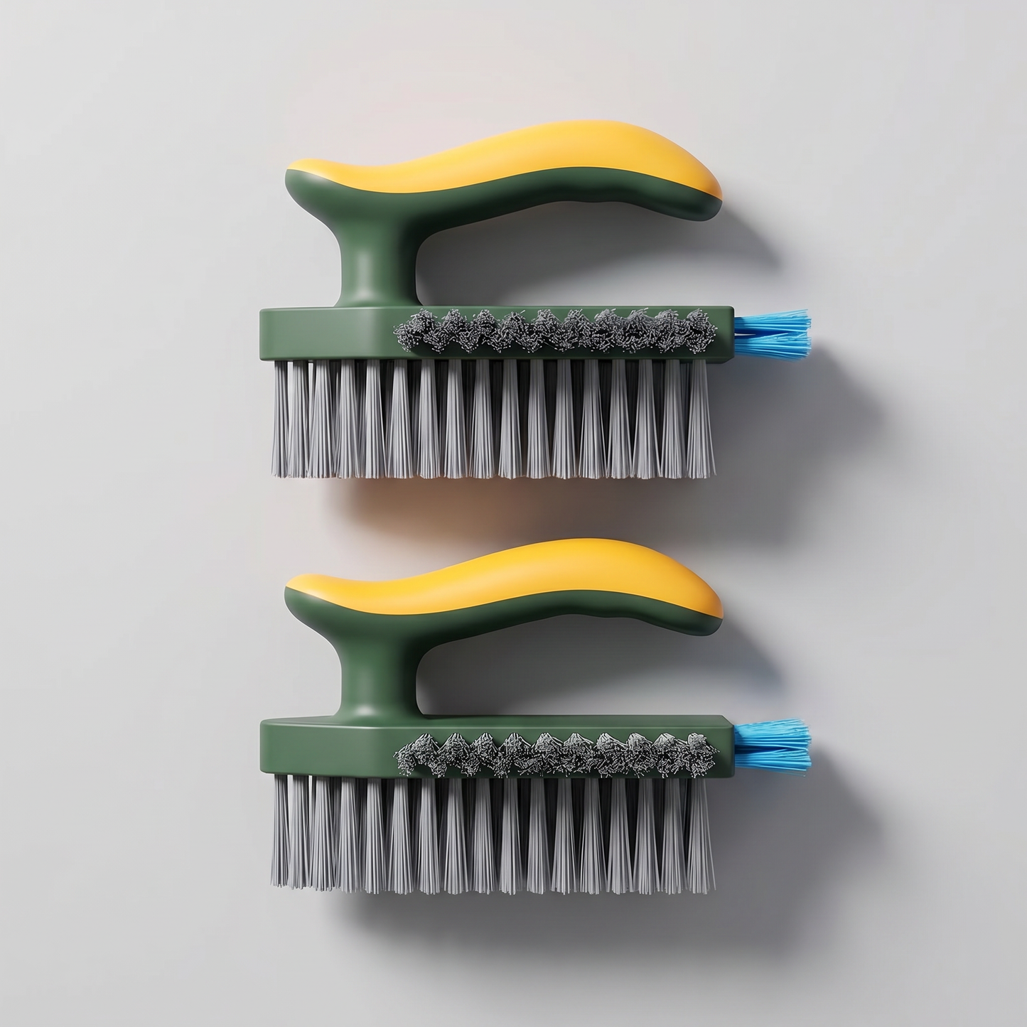 Grout cleaning brush set top view