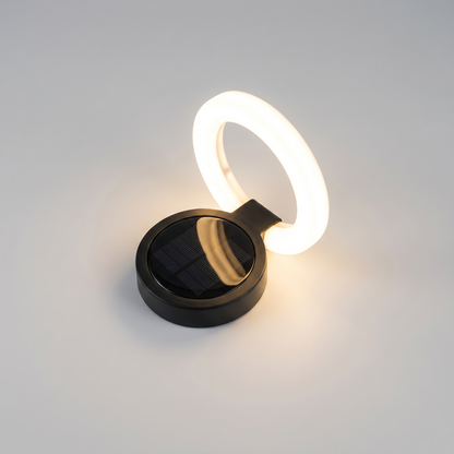Solar ground light top view