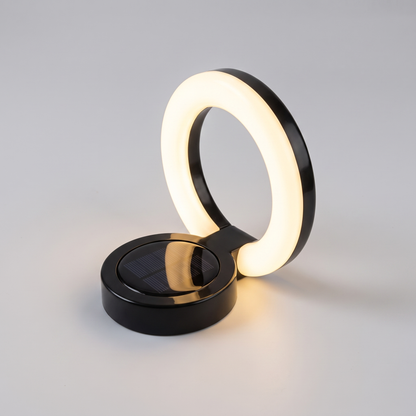 Solar ground light angled view
