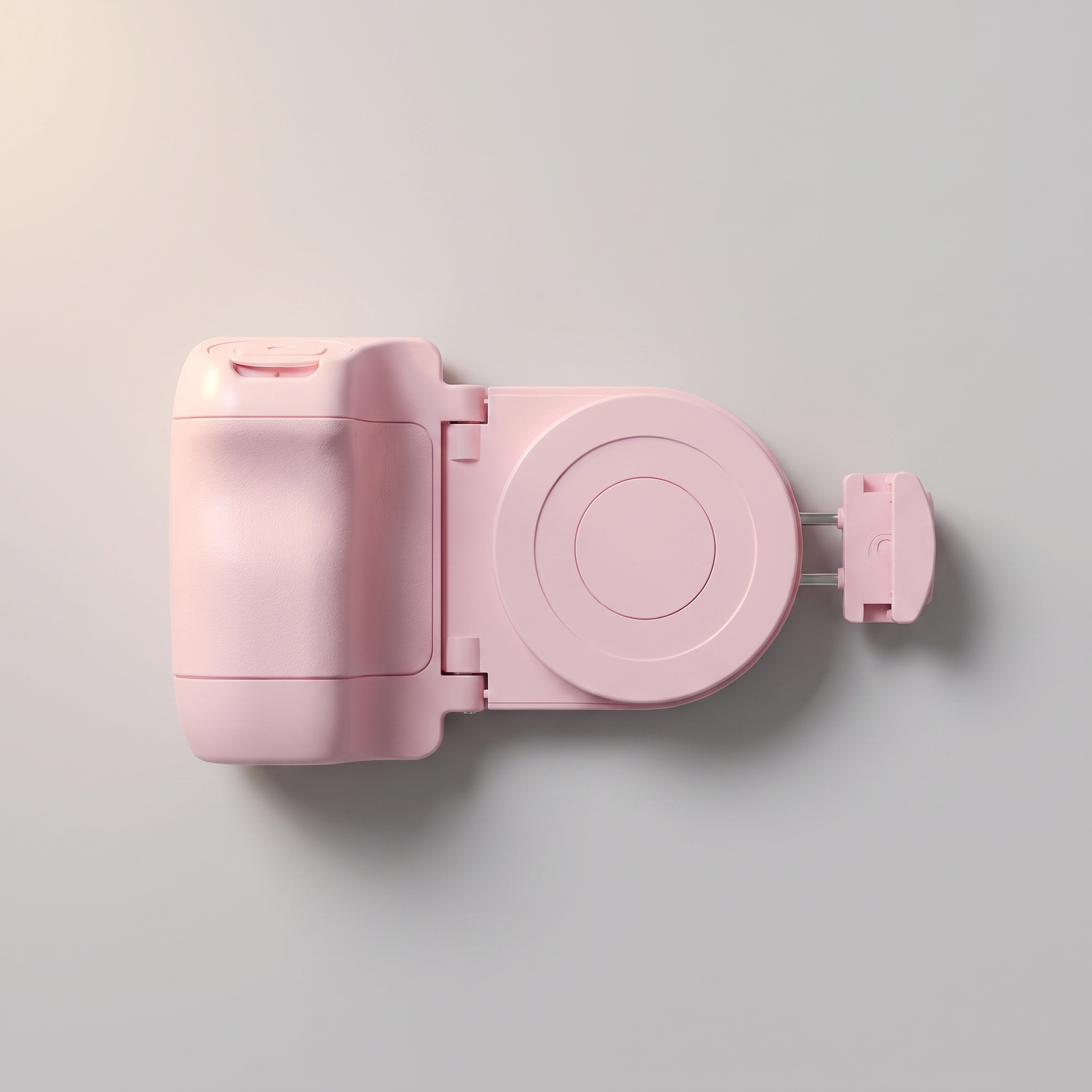 Smartphone grip with Bluetooth shutter top view