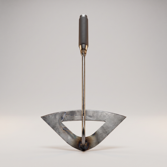 Garden weeder tool front view