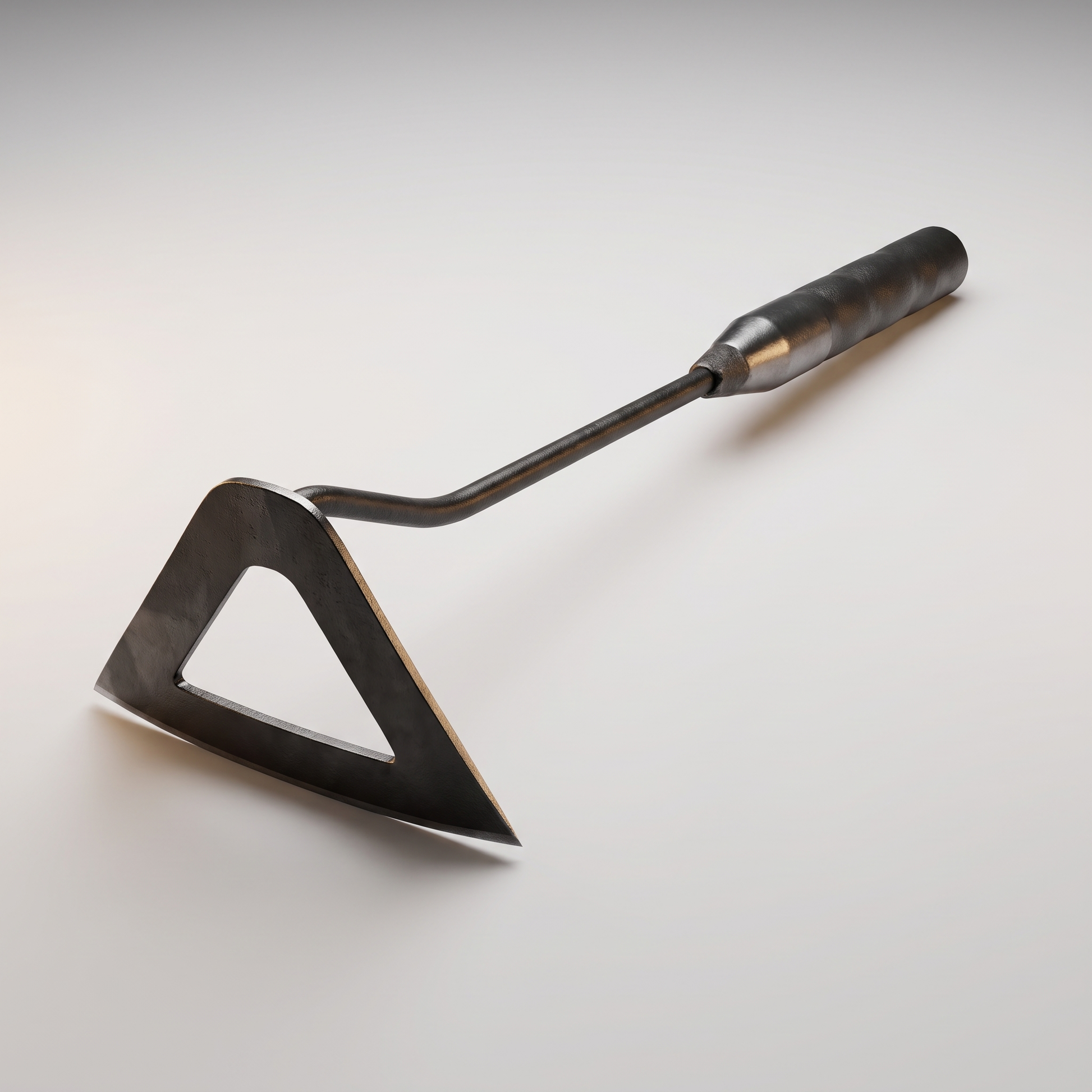 Garden weeder tool angled view